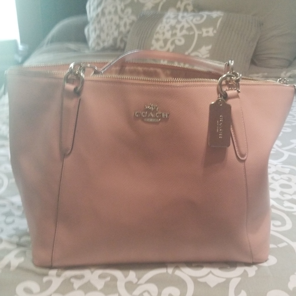 Light pink coach purse